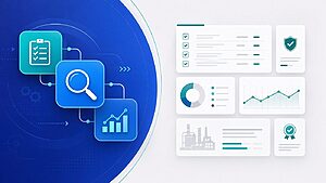 Quality control software dashboard for regulated industries - pharma and manufacturing compliance