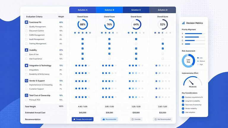 How to Evaluate QMS Software: The Framework Quality Leaders Use in 2026